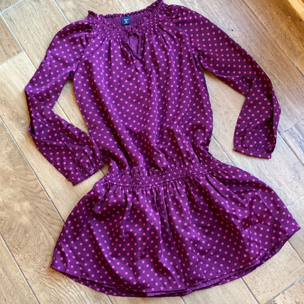 Gap kids girls silky (polyester) party dress/tunic size girls 12